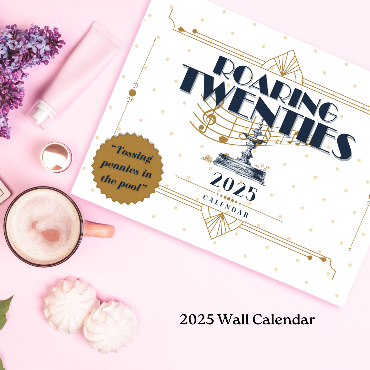 Taylor Swift Roaring 20s Lyrics 2025 Wall Calendar - Perfect gift for your Swiftie!